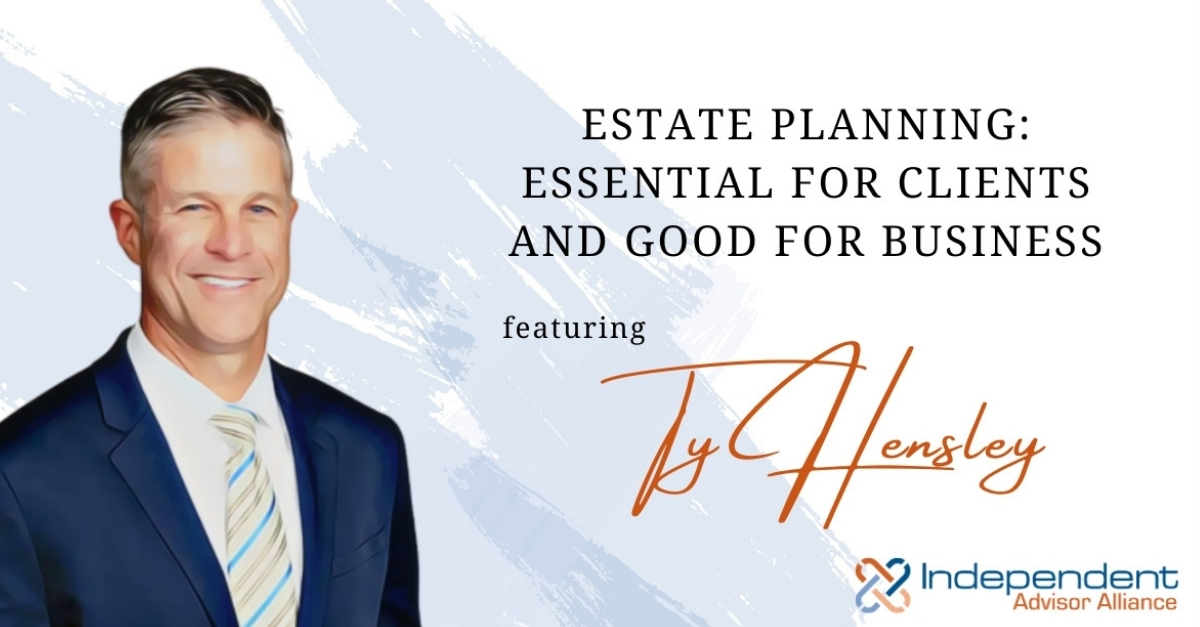 independentaa's tweet image. Estate planning: good for your clients, great for your business.

Ty Hensley shares why every advisor should prioritize it.
🔗 hubs.ly/Q03HPdqB0

#WeAreIAA #RIA #AdvisorSupport #EstatePlanning #FinancialAdvisors