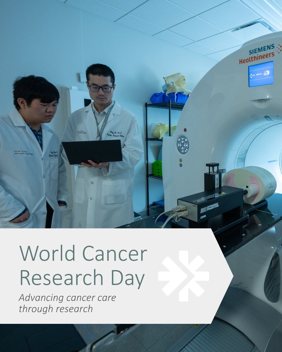 Today is #WorldCancerResearchDay — a reminder that research drives progress, giving patients more options and better outcomes.

Learn more about ongoing clinical trials at NYPC: nyproton.com/patient-resour…

#CancerResearch#ProtonTherapy