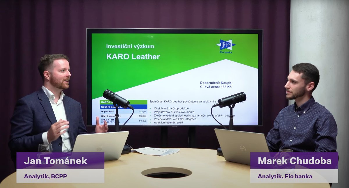 🤔 Proč jsou akcie #KaroLeather zajímavé, co u nich sledovat a proč naopak nekoukat na tržby?

S <a href="/MarekChudobaFio/">Marek Chudoba</a> jsme probrali jak nedávno vydanou analýzu, rizika a příležitosti, tak i výsledky za 2Q: