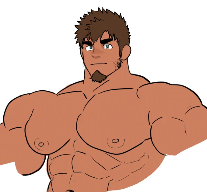 異世界牛乳(乳牛?)やさん。普段比較的描かないタイプの顔だから難しいけどなんとかなったかな? より目を丸くしたパターンも考えたけど元絵と違いすぎるから今後の新キャラ用とかで…