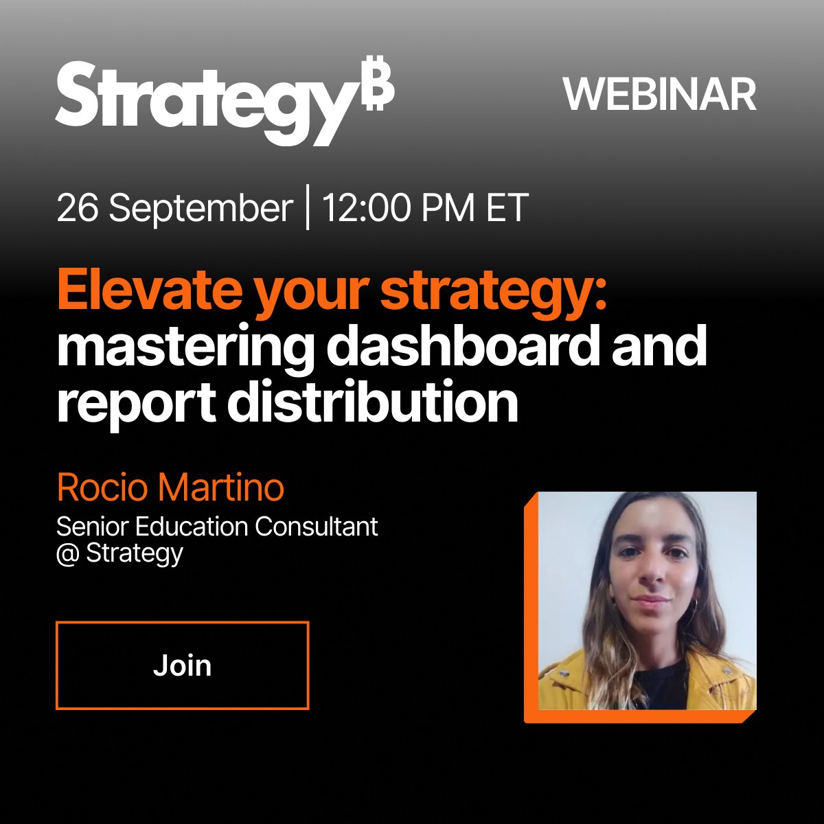 MicroStrategy's tweet image. ⏰ It’s almost time!
Friday → 12 PM ET
🔗 Save your seat and learn how to deliver dashboards + reports faster, smarter & securely: ow.ly/VAnQ50WUGSB
#AIandBI #StrategySoftware #Analytics #Webinar