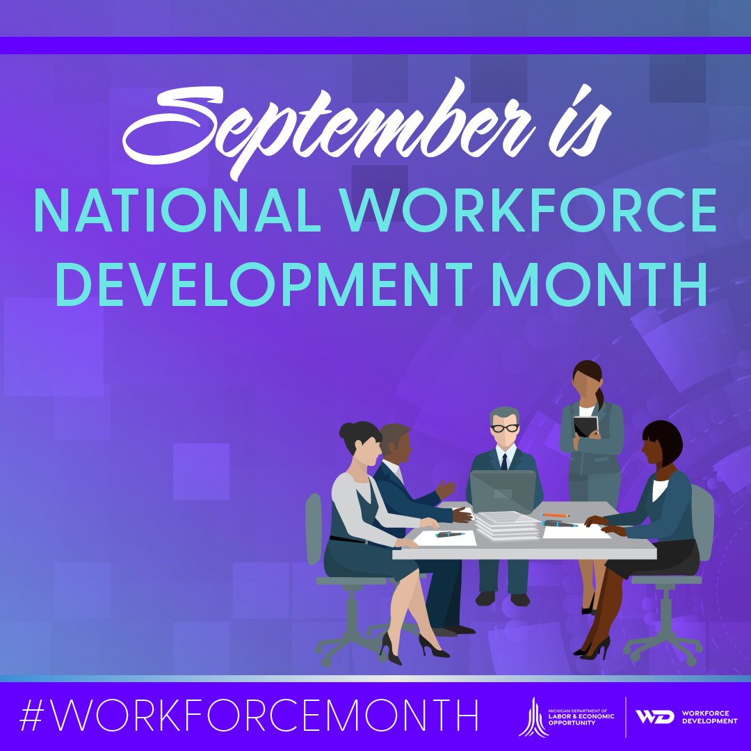 From Registered Apprenticeships to Barrier Removal programs, we're working to ensure Michiganders have access to high-demand careers &amp; help businesses can secure the talent they need.

Learn more at Michigan.gov/Workforce.
#WorkforceMonth #WorkforceDevelopment
