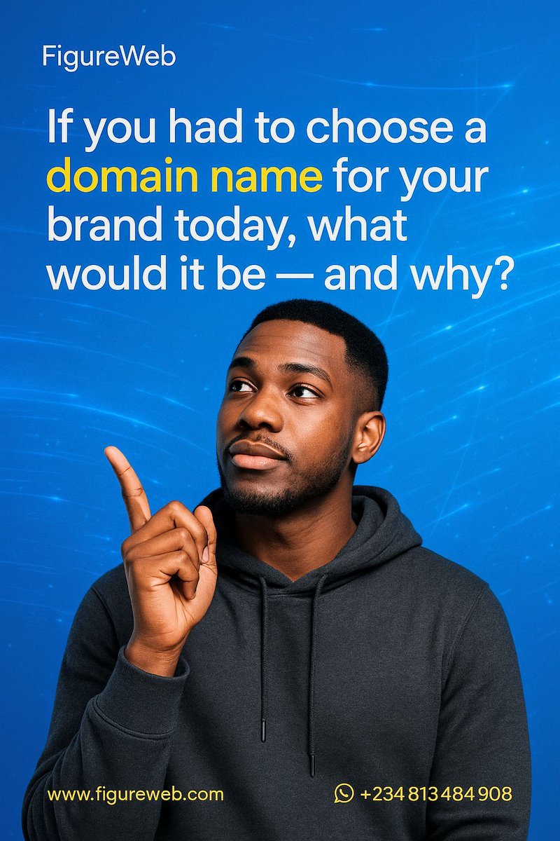 figurewebng's tweet image. If you had to choose a domain name today, would it make people remember you tomorrow? 

Your domain is your brand’s identity online. It&apos;s should be short, memorable &amp;amp; SEO-friendly.

#DomainNameTips #BrandIdentity #FigureWeb