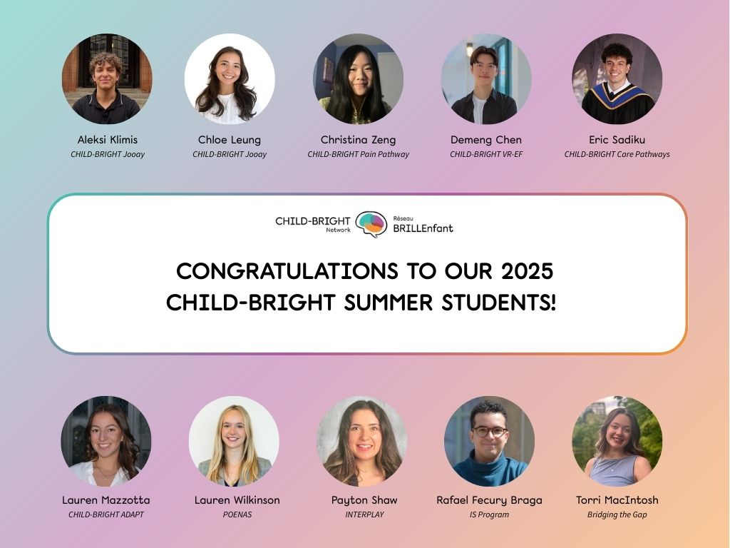 ChildBrightNet's tweet image. 🎉 Celebrating our 2025 summer students!
They explored #POR, #KnowledgeMobilization, #ImplementationScience & #EDI alongside partners with lived experience.
Thank you to all who supported their journey!
