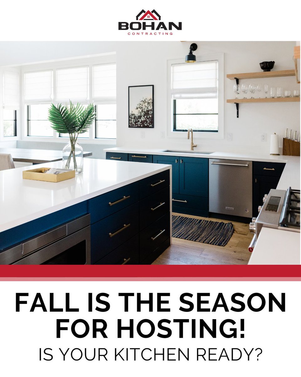 BoHanContract's tweet image. Fall is the season for hosting. Make sure your kitchen is ready for family dinners, football gatherings, and holiday celebrations. 

Start planning your remodel today through the link in bio.

#KitchenRemodel #FallHosting #AnnapolisHomes #MarylandContractors #BohanContracting
