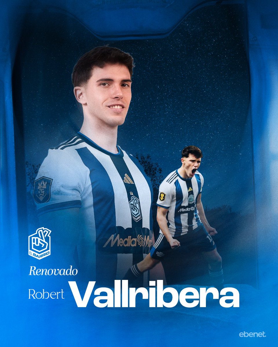 💙 𝐑𝐄𝐍𝐎𝐕𝐀𝐃𝐎: 𝐑𝐎𝐁𝐄𝐑𝐓 𝐕𝐀𝐋𝐋𝐑𝐈𝐁𝐄𝐑𝐀 💙

Pieza clave en nuestra delantera que seguirá defendiendo los colores del Barrio.
Gol y carácter asegurados. 🤞🏼

🎨 <a href="/Ebenetagency/">EBENET</a>