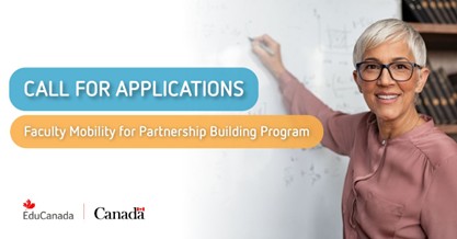 CBIE_BCEI's tweet image. The 2026-2027 Faculty Mobility for Partnership Building Program competition is now open. Apply before November 18th, 2025. loom.ly/vuV2iU0