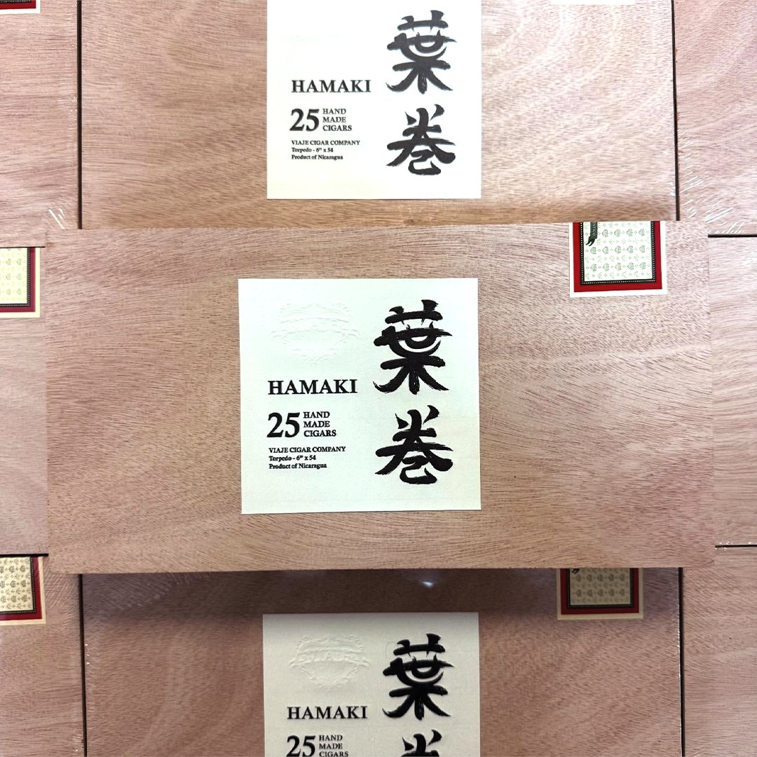 A little sneak peek of what we have coming in this week 👀 In classic Viaje Fashion, the details on the Private Bale and the Hamaki are very hush-hush but we're so excited we've decided to put these up for pre-order! #Viaje #Cigars #PrivateBale #Hamaki 

jackschwartz.com/products/viaje…