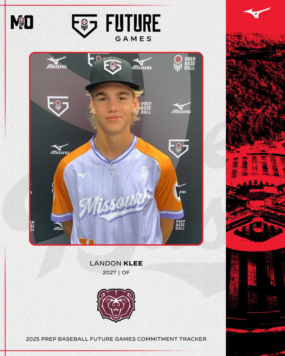 PrepBaseballMO's tweet photo. OF Landon Klee (Lebanon, 2027) commits to Missouri State University

Klee recently represented Team Missouri at the #PBFG25

@Landon_Klee12
@MoStateBSB

👤: https://t.co/E3zT2n0tDu https://t.co/NTEO68WvNP