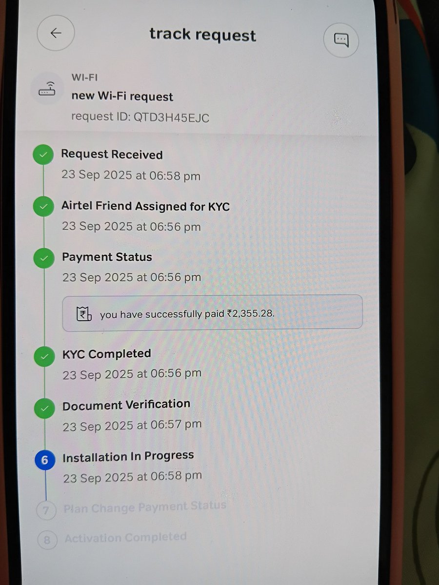 AdarshTiwa19441's tweet photo. @Airtel_Presence @airtelindia @Airtel_Presence 
Nobody is coming for installation.
@JioCare can you please call me at 8979002910 for jio fiber connection. 
@reliancejio https://t.co/USVx6RmPRO
