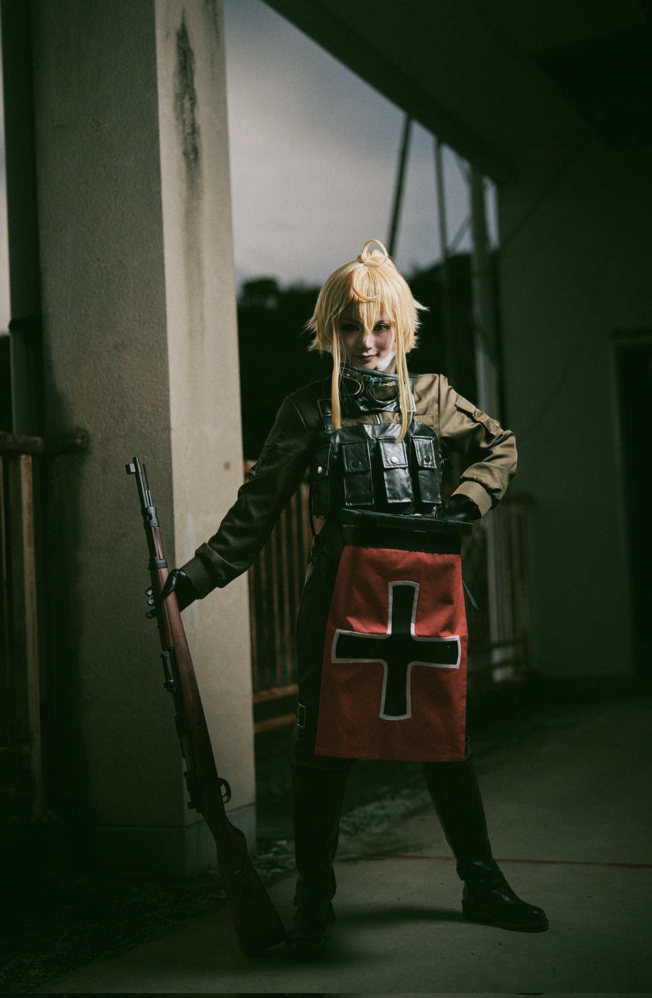 幼女戦記 ターニャ・デグレチャフ コスプレ 欣缘_COSPLAY 帽子付き