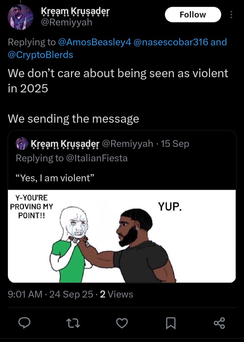 Blacks openly admitting to me that they want to kill.
