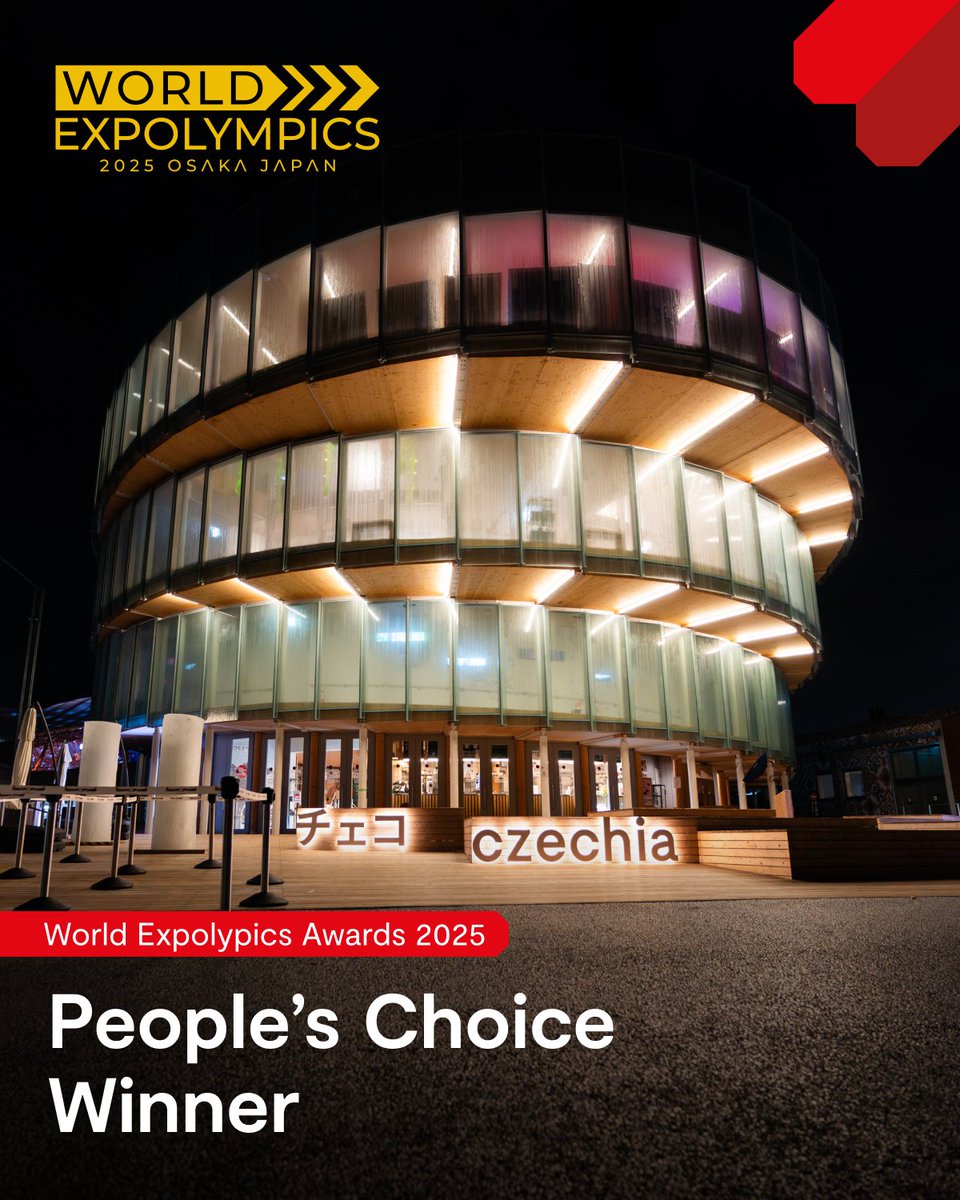 expo2025czechia's tweet image. 🥇 GOLD for Czech Pavilion! We won People’s Choice at #WorldExpolympics + 🥈 for our mascot René at #EXPO2025.

René has captured hearts in Japan 💚 and our pavilion is now officially a fan favorite.

Thank you to everyone who voted for us! 💛

#CzechiaAtEXPO2025 #CzechPavilion