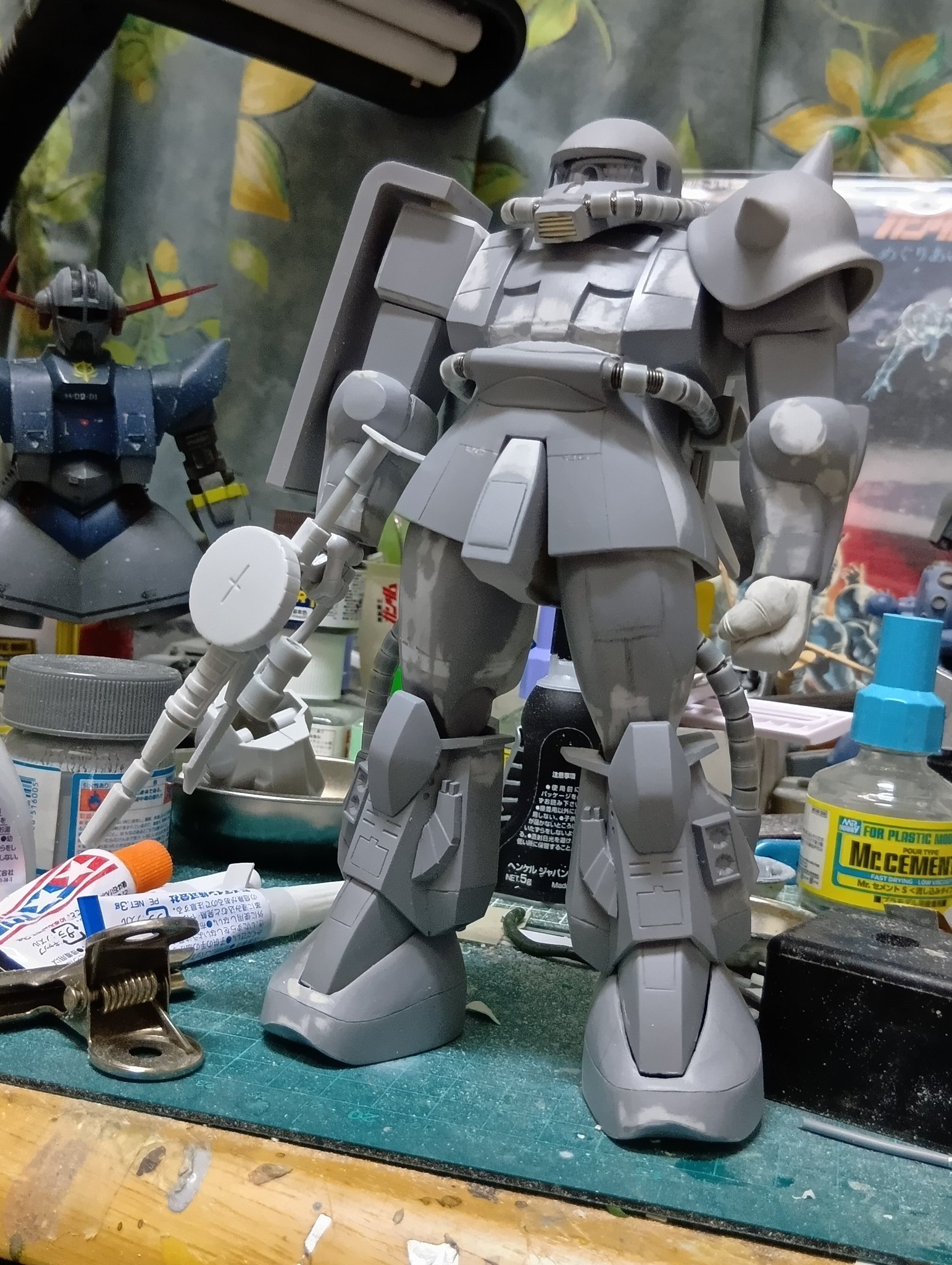 matu　60cmで制作 A four-color molding machine turned into a plastic model