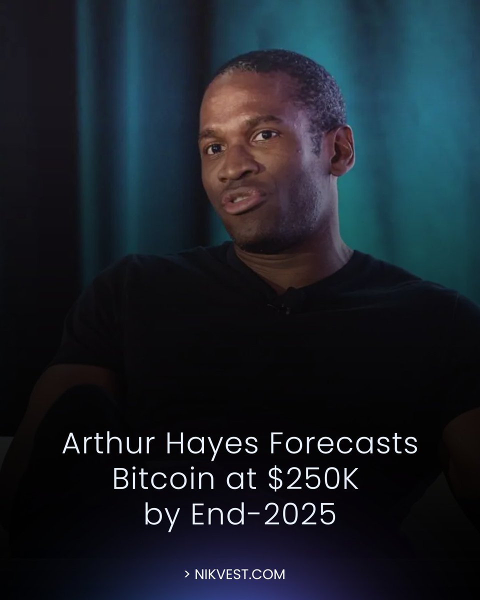 Arthur Hayes Forecasts Bitcoin at $250K by End-2025: 

BitMEX co-founder predicts BTC surge to $250K, fueled by U.S. liquidity expansion and positive macro trends.