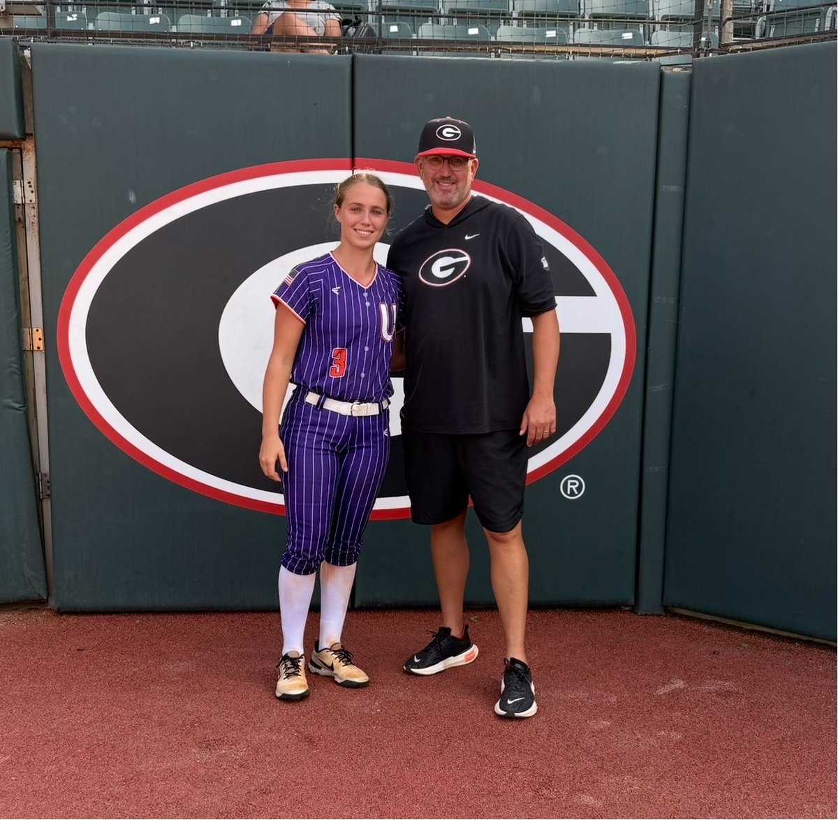 Appreciate <a href="/UGACoachTony/">Tony Baldwin</a>, <a href="/MikeDavo17/">MIKE DAVENPORT</a>, and the <a href="/UGASoftball/">Georgia Softball</a> staff for their time and coaching at camp last weekend — catching work, hitting drills, and seeing the facilities made it a great experience!