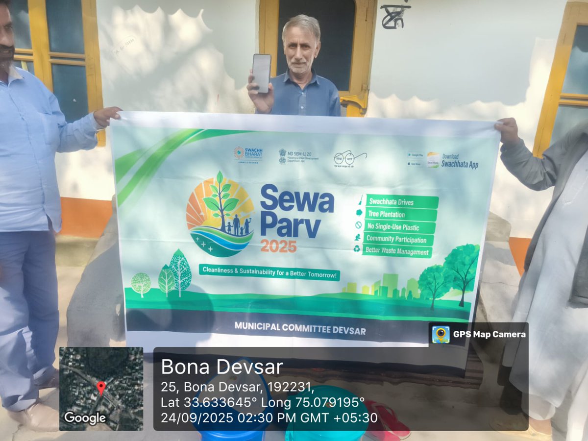 mcdevsar's tweet image. As a part of sewa parv program MC Devsar conducted different activities like plog run, cleanliness of water body, door to door awareness campaign regarding source segregation  today on 24/9/25Dear All,
*Tags for Social Media posts must be:*
@SwachhBharatGov, @SwachhBharat, @Mo