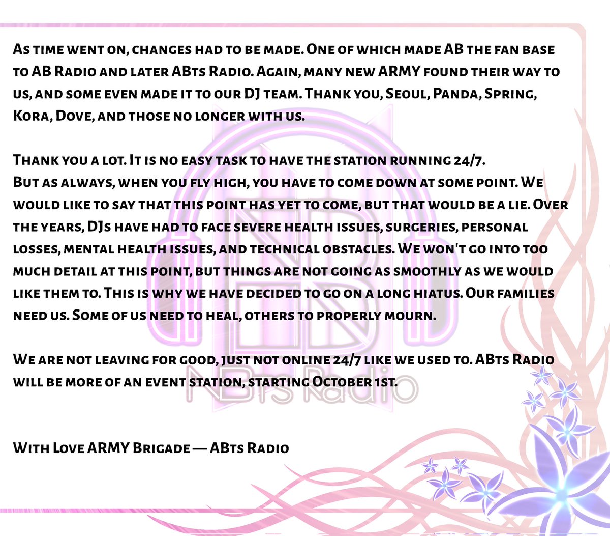 ⁷aBTS Radio⁷ tweet media