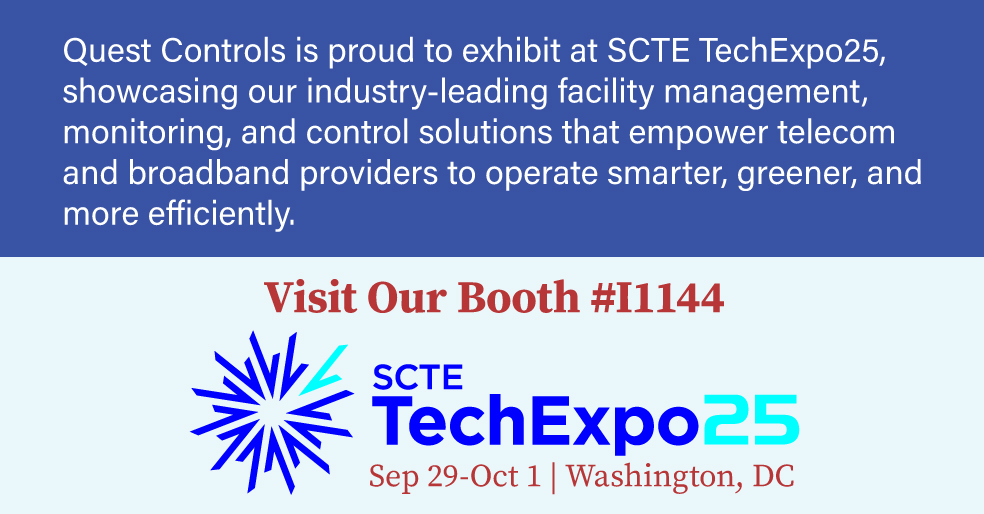 QuestControls's tweet image. See how our TELSEC® Controllers, HVAC Controllers and OspreyFMS® are helping networks stay connected, efficient, and future-ready. #Telecom #Broadband #SCTETechExpo25 #EnergyEfficiency