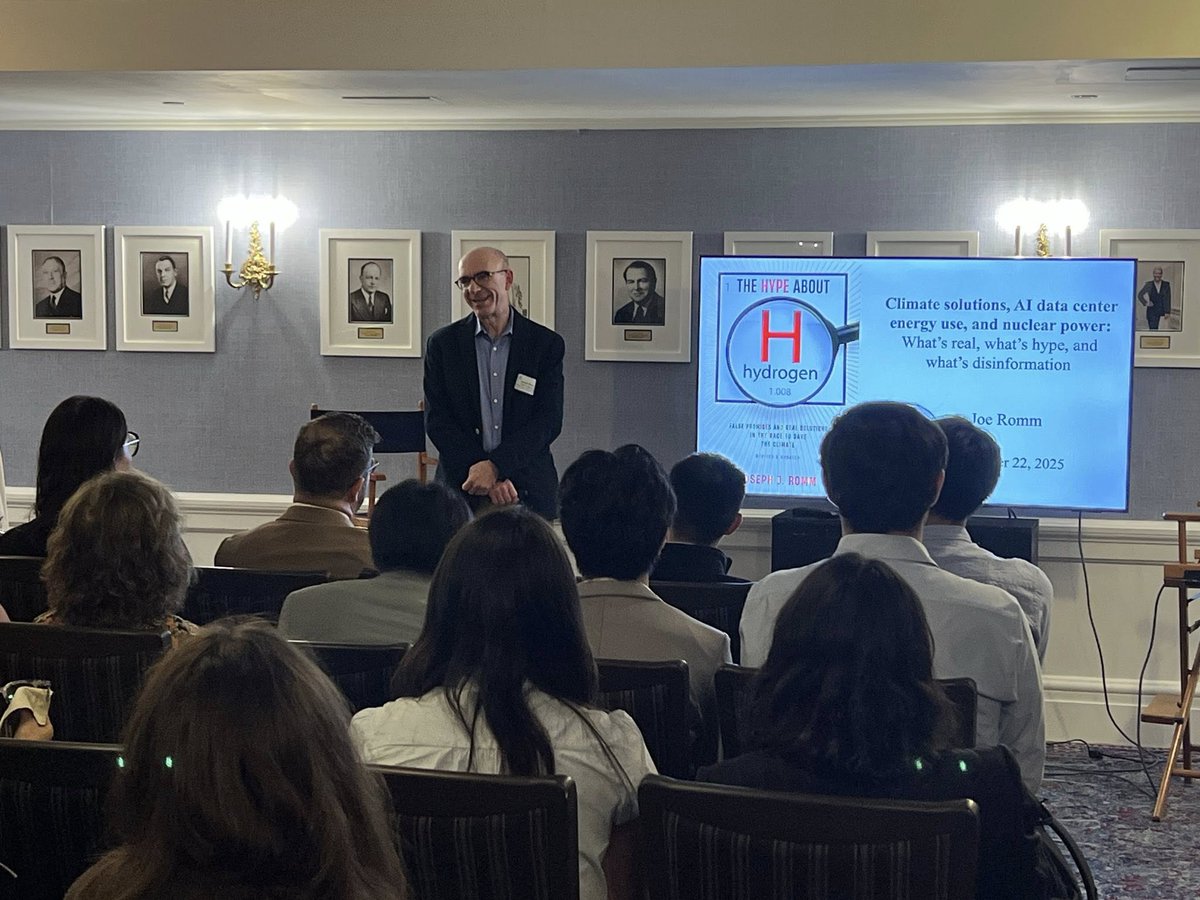 PennCSSM's tweet image. Thank you to our cohost the Penn Club of New York &amp;amp; all who attended  Dr. Romm’s talk “Climate solutions, AI data center energy use,  &amp;amp;nuclear power: What’s real, what’s hype,&amp;amp;what’s disinformation”  on 9/22 as a part of NYC Climate Week. @MichaelEMann 
#upenn #climate #penncssm