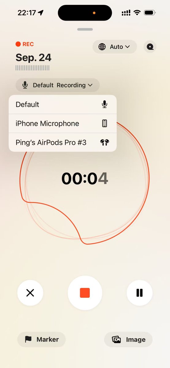 ideaShellAI's tweet image. We did exactly this—you can easily pick the microphone while recording. That’s what good design should feel like.