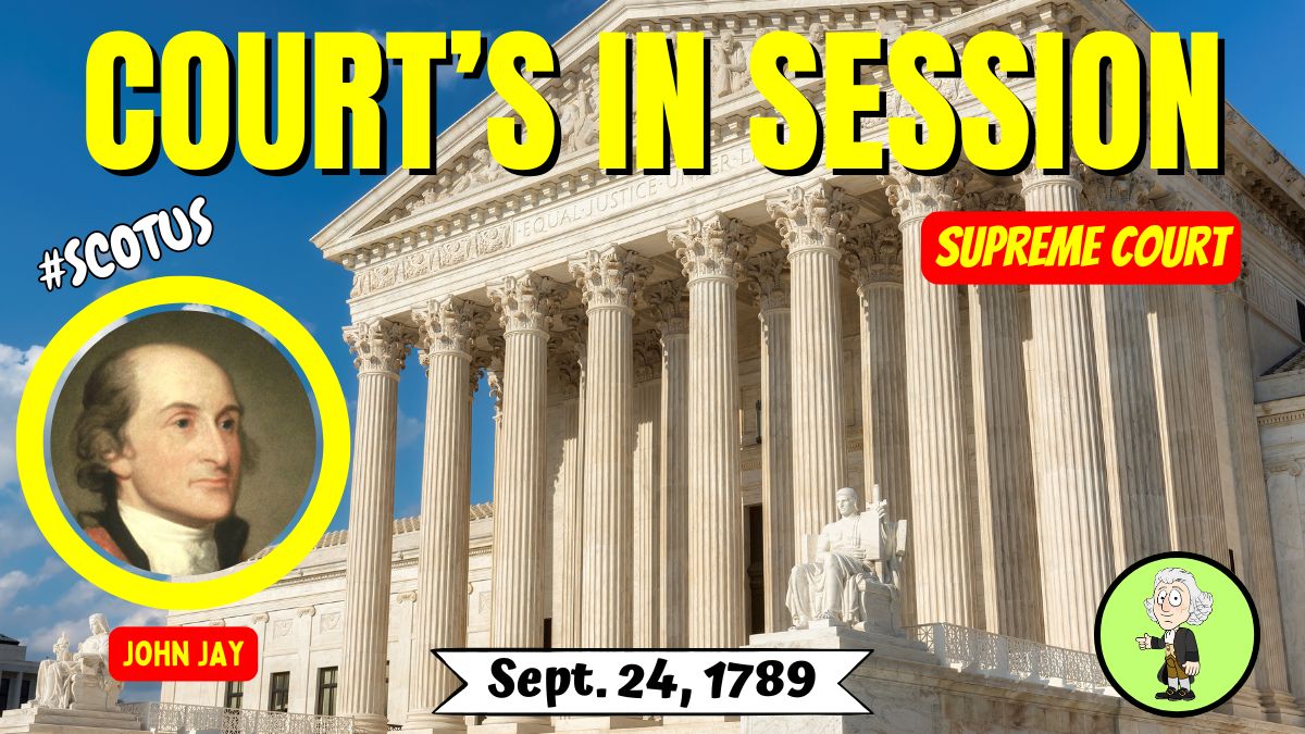 HistoryHeroes1's tweet image. On September 24, 1789, the first Supreme Court was formed when Congress passed the Judicial Act. George Washington nominated John Jay as Chief Justice of #SCOTUS and 5 other justices to serve life terms.