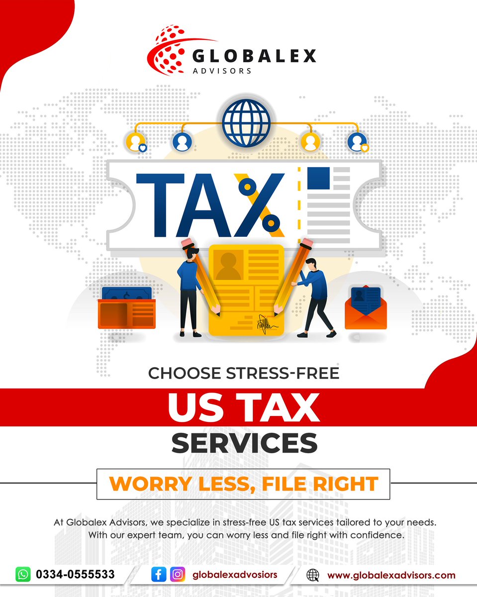 GLOBALEXADVISOR's tweet image. 💼 File with Peace of Mind! 🌱
Choose stress-free US tax services.
Accurate. Certified. Hassle-Free US Tax Filing 🇺🇸
We provide expert tax preparation &amp;amp; e-filing services worldwide.
Contact:
+92 334 055 5533
Website:
globalexadvisors.com
#TaxFilingUSA #TaxExperts #IRSFiling