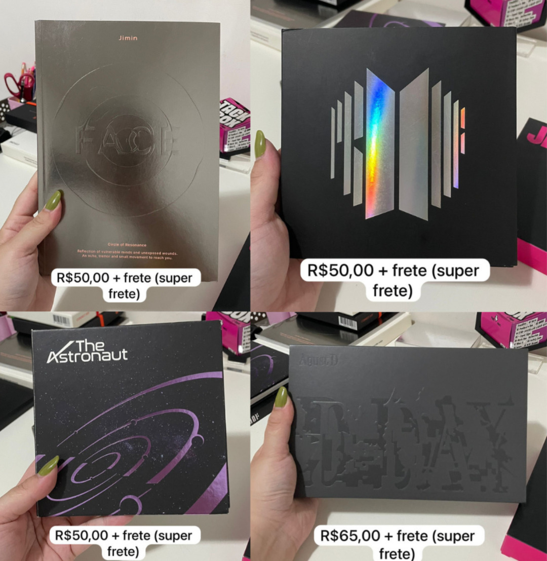 1310collector's tweet image. VENDA / VENDO  BTS  
 
📷Álbuns/DVDs BTS 
- Valores na imagem + frete (super frete)

🚨Com exceção dos PTDs, *nenhum* álbum contém inclusão (envio mais fotos e detalhes via DM)

💸Pagamento por Pix, Mercado Pago (com acréscimo de 5%) ou PicPay.
