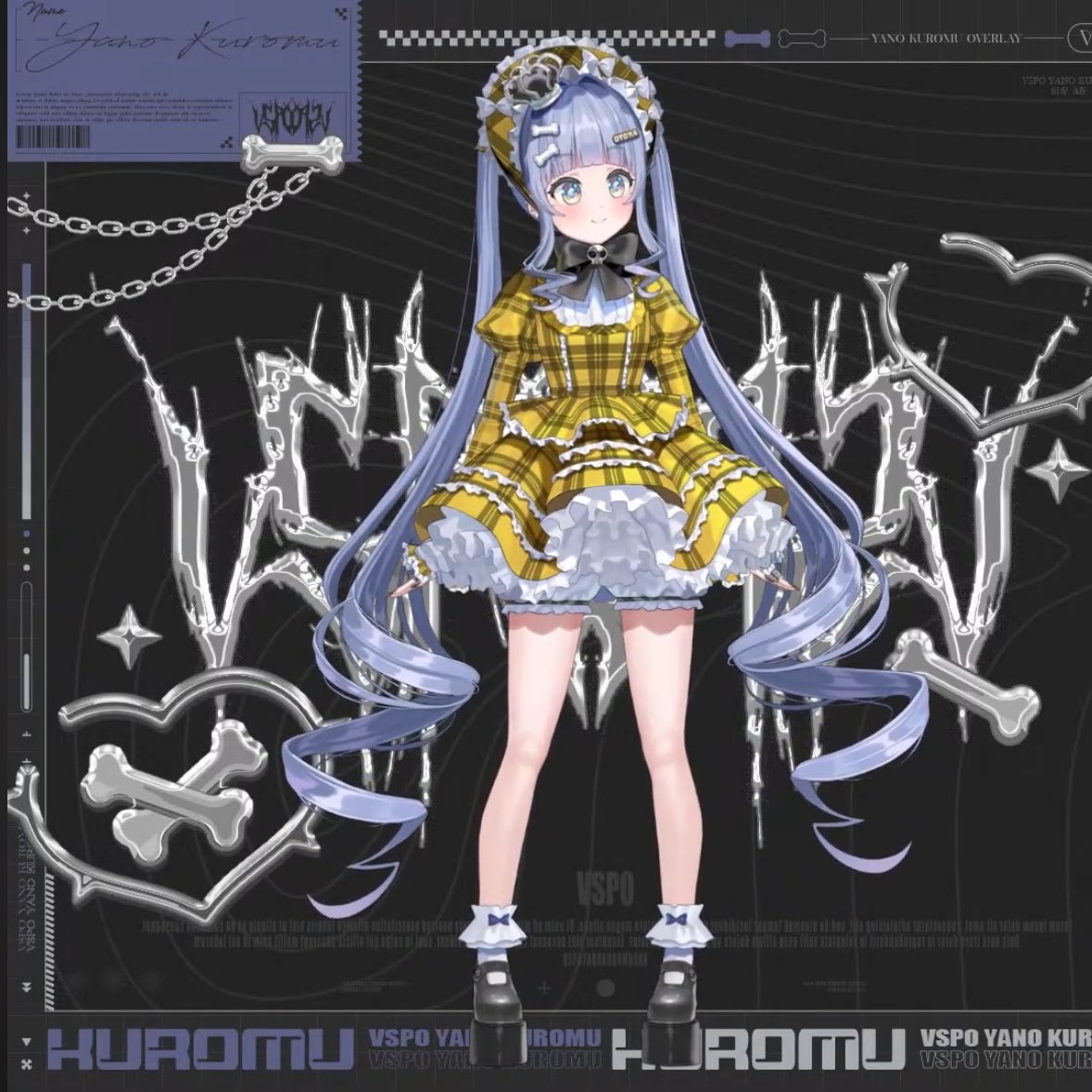 夜乃くろむ ハイチュウコラボ衣装 💛 #夜乃くろむ新衣装 #くろむアーツ