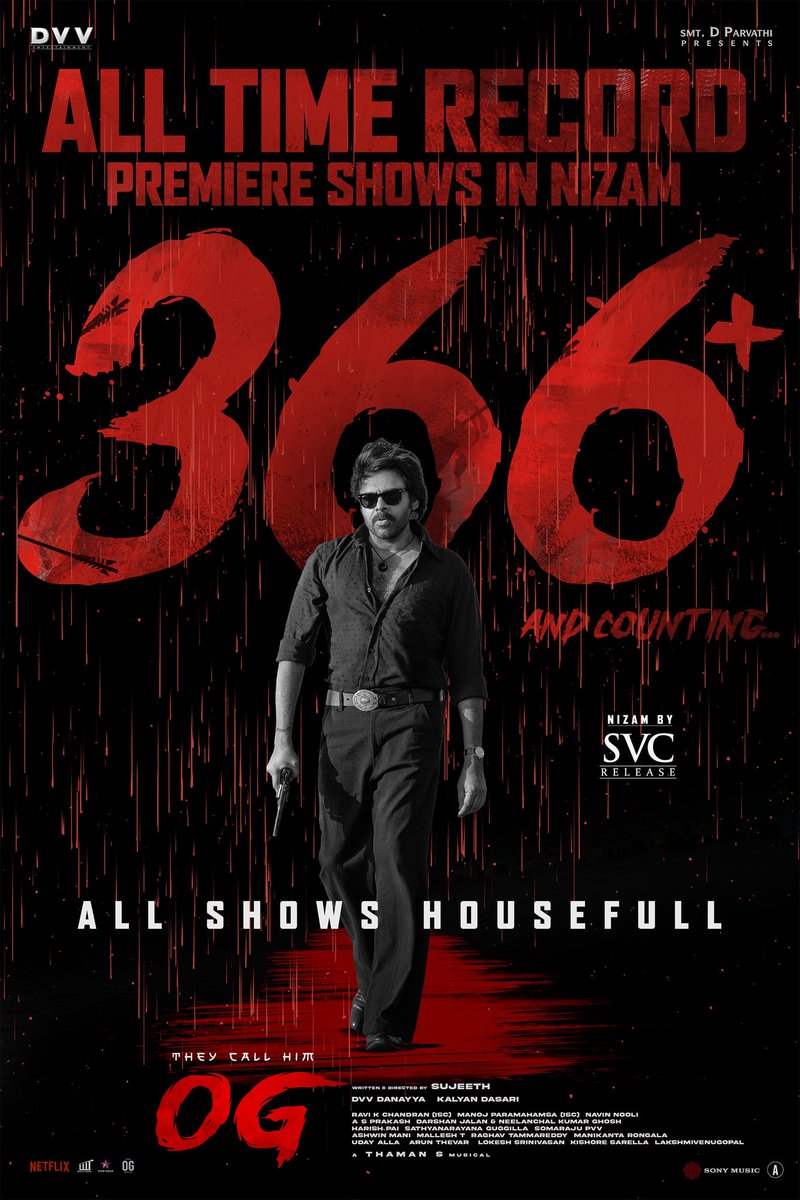 DVVMovies's tweet image. PAWAN KALYAN and RECORDS
Can never be separated 🔥🔥

ALL TIME HIGHEST PREMIERE SHOWS in NIZAM - 366+ and all going HOUSEFULLS 🤙🏻🤙🏻

#OG #TheyCallHimOG @SVC_official