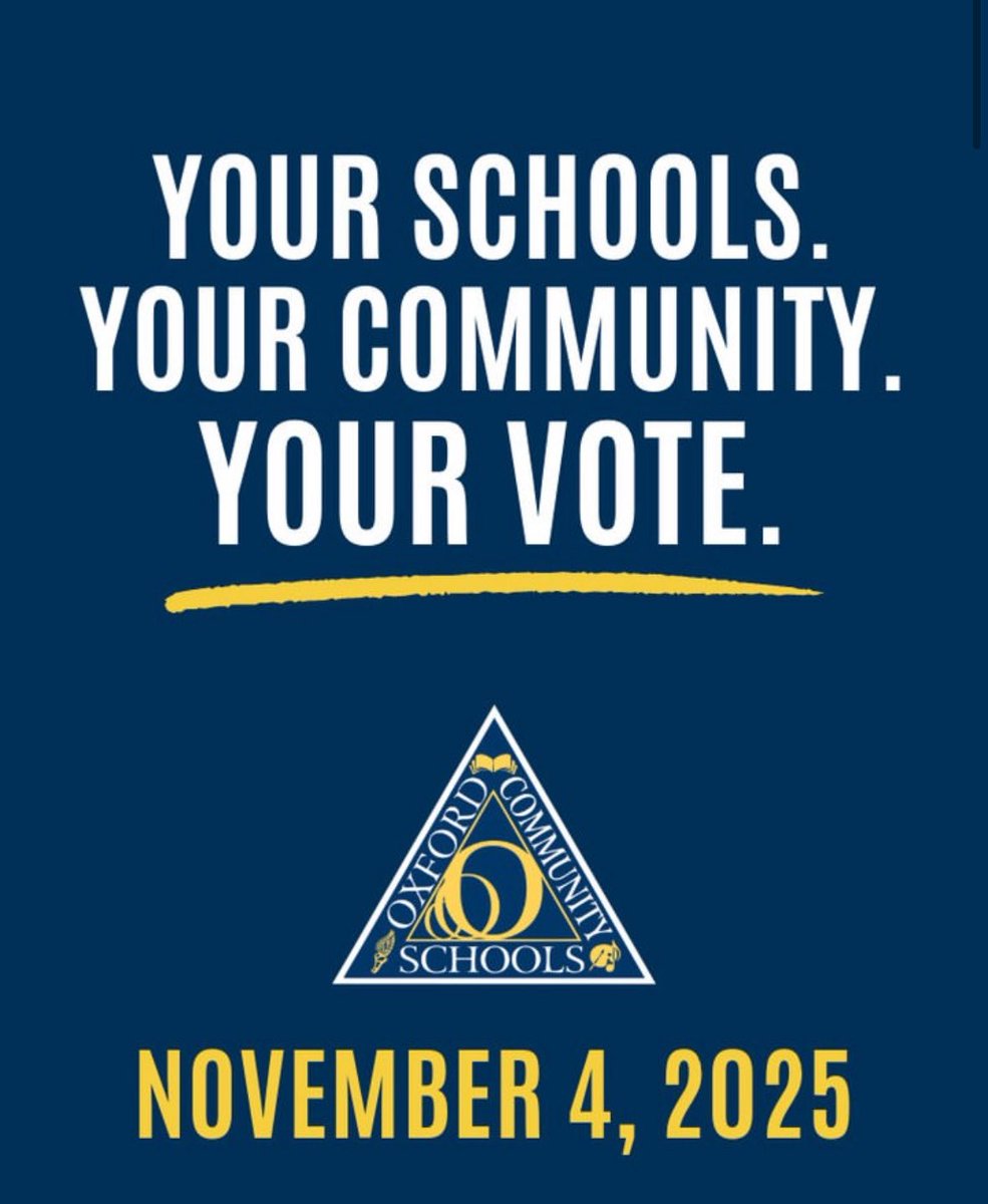 Hello, Oxford Community!

On November 4, our schools will have two important proposals on the ballot: a replacement Non-Homestead Operating Millage and a Sinking Fund Millage. Leading up to the election, we’ll share information to help you learn more.
oxfordschools.org/millage