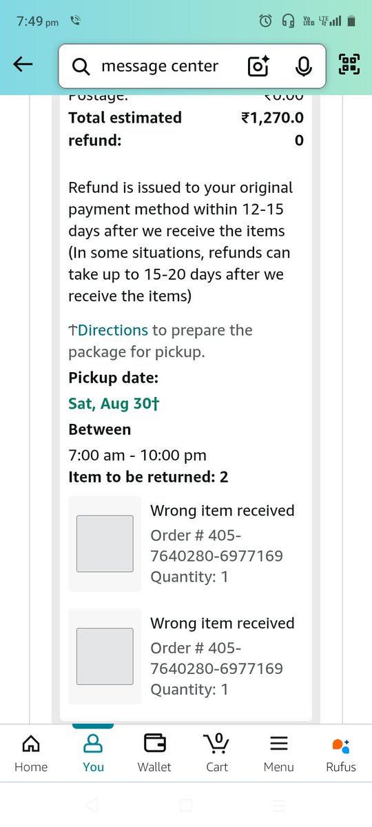 MsSiva1310's tweet image. ஆகஸ்ட் 30 pickup செய்தேன், ஆனாலும் இன்னும் என் பணம் ரீஃபண்ட் ஆகவில்லை 💔. @amazonIN @AmazonHelp தயவுசெய்து கவனம் கொடுக்கவும் 🙏 #AmazonRefund