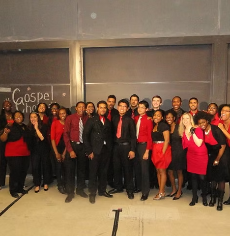 The best part of MIT? The MIT Gospel Choir. It helped me fall in love with MIT. In between lab sessions, the time spent with my friends deepened my love for music (and science). Here are group pictures from a public event 15 years ago, where I am with short hair, red festive top,