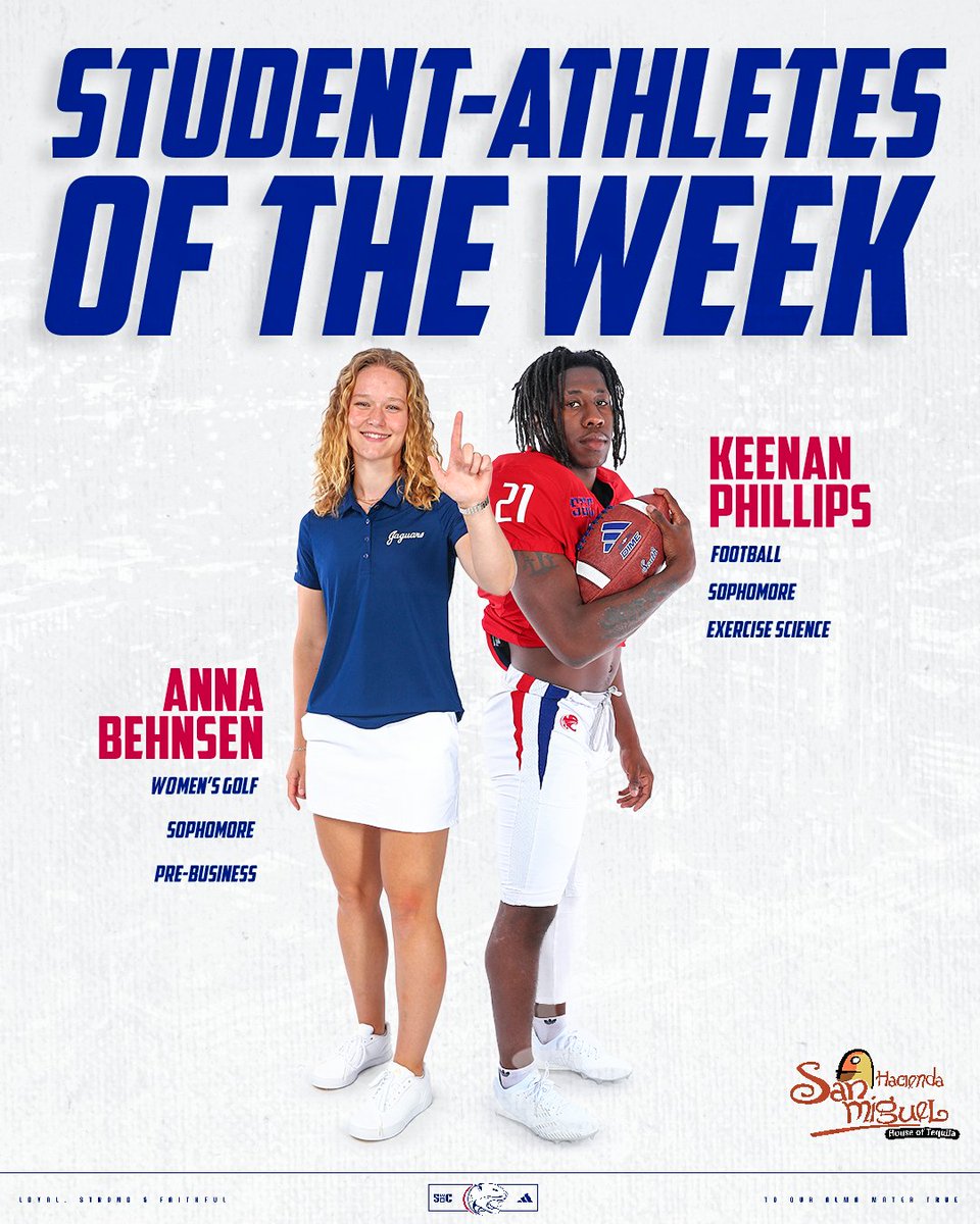 Presenting your student-athletes of the week‼️