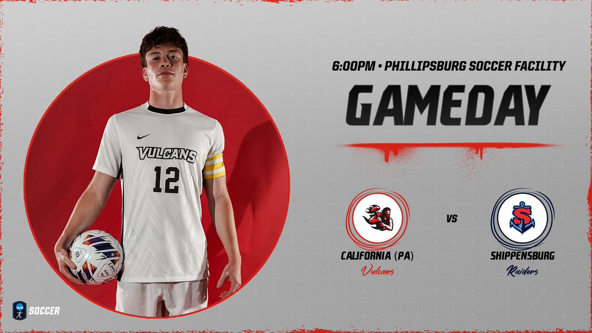 MSOC: The Vulcans play their first game in a week when they host Shippensburg on Wednesday evening in non-conference action!

🗓️ Sept. 24 (Wed)
⌚️ 6PM
🆚 Shippensburg
📍 Phillipsburg Soccer Facility
📈 tinyurl.com/n3mjntsb