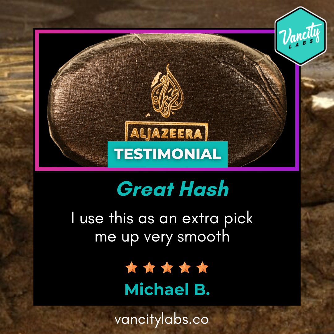 vancitylabsco's tweet image. 🚀 &quot;Extra pick-me-up, very smooth!&quot; ⭐️
Michael B. calls it Great Hash 💨🔥
When quality speaks, customers listen. 🙌

🌐 vancitylabs.co/product/aljaze…

#CustomerReview #GreatHash #SmoothExperience #TopQuality #TrustedChoice