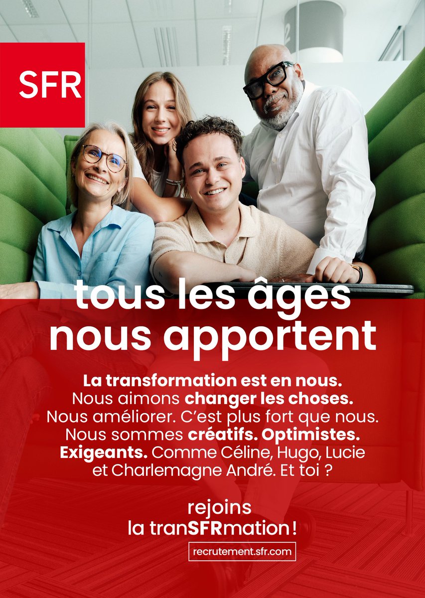 #SFR dévoile sa nouvelle identité employeur et invite les talents à vivre la « tranSFRmation » :

alticefrance.com/actualites/com…