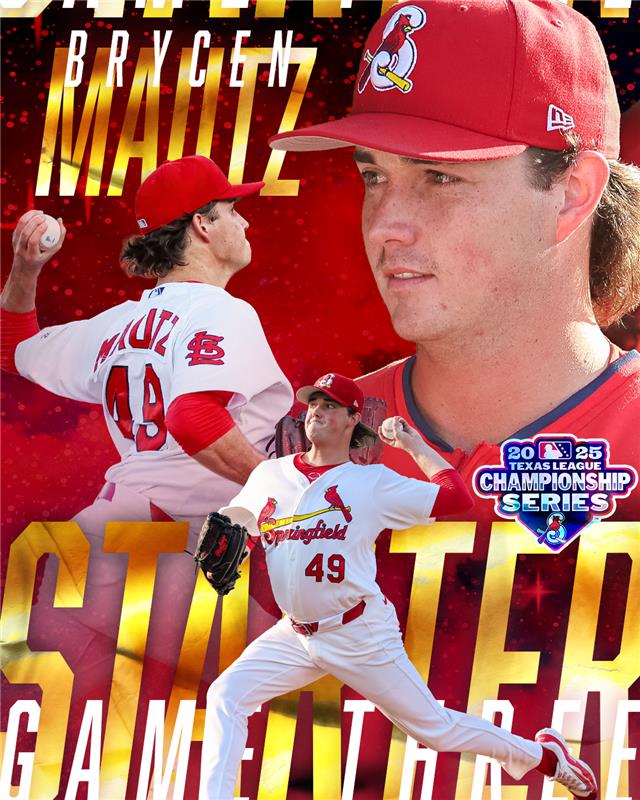Sgf_Cardinals's tweet image. Nine innings to decide a champion. Brycen Mautz takes the hill in a winner-take-all game three tonight in Midland at 6:30 PM.