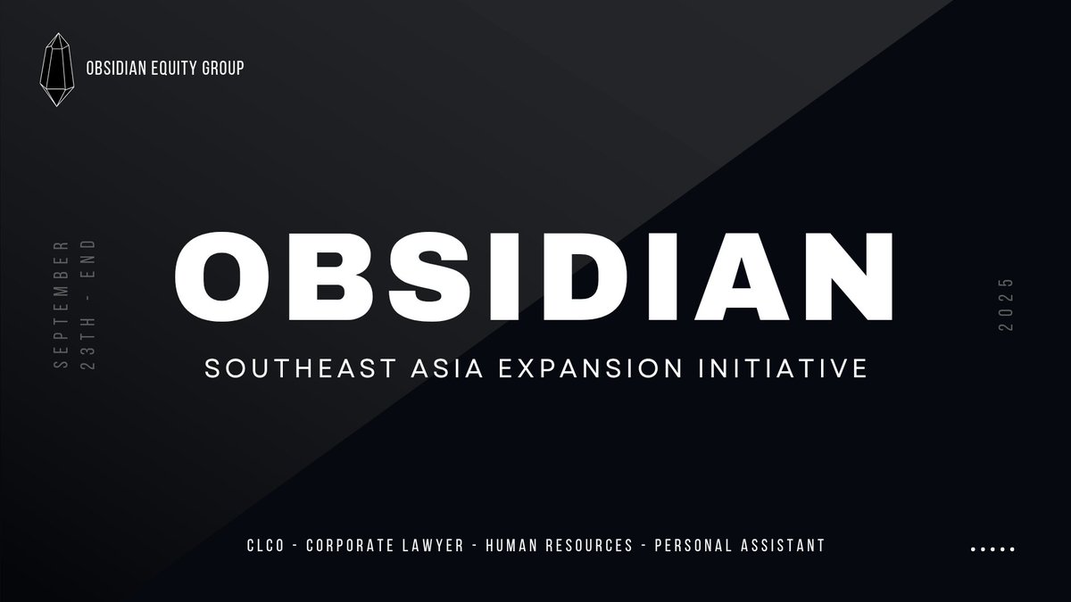 Obsidian Equity Group tweet media