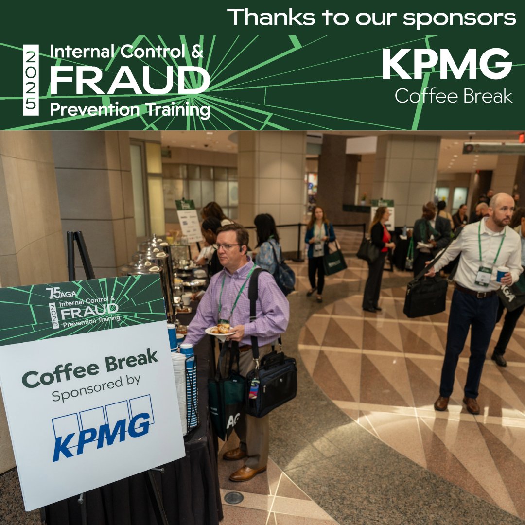 A big thank you to <a href="/KPMG/">KPMG</a> for sponsoring this morning’s coffee at #Fraud25! Your support helps fuel today’s conversations on fraud prevention and accountability.