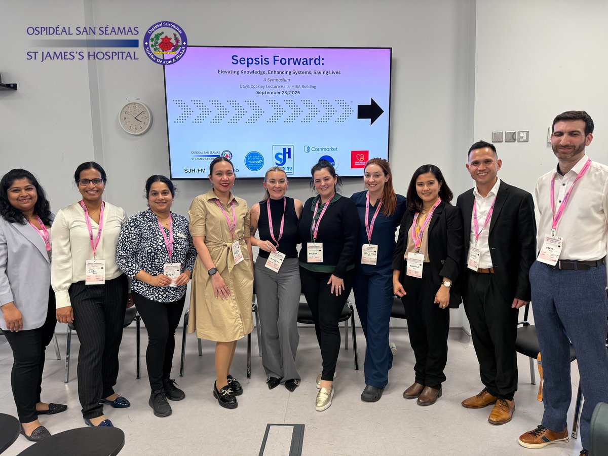 🩺 Yesterday, St James’s Hospital hosted its 2nd Annual Sepsis Symposium for #SepsisAwarenessMonth

Theme:  Sepsis Forward: Elevating Knowledge, Enhancing Systems, Saving Lives 💡

Thanks to all who made it happen!🙌

#TeamSJH #SepsisCare #HealthcareExcellence