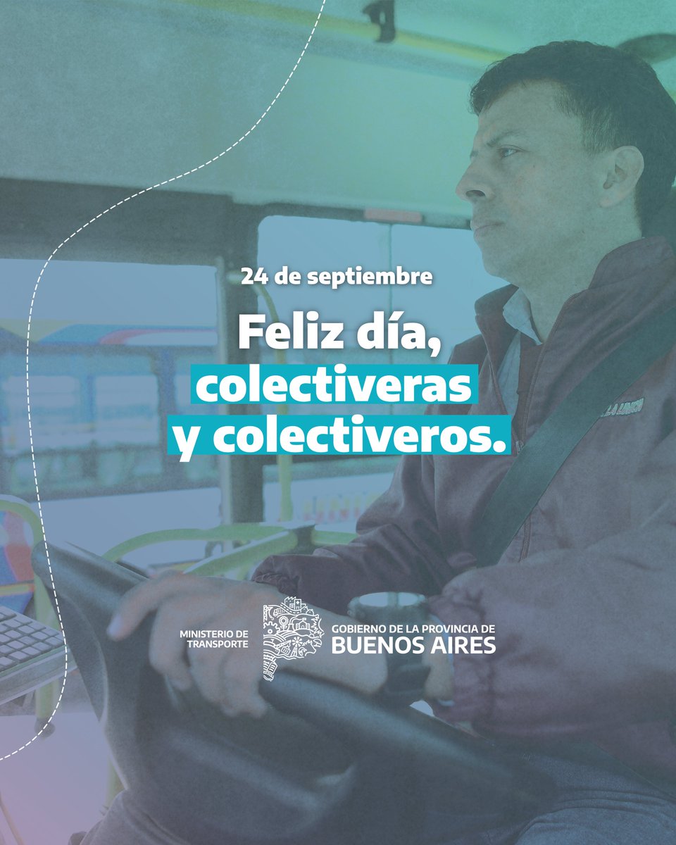 Hoy, queremos reconocer a quienes están al volante de cada historia, de cada viaje.

Su dedicación y profesionalismo nos mueven y conectan día a día garantizando el #DerechoAViajar en la Provincia.

¡Feliz día, colectiveras y colectiveros! 🚍💙