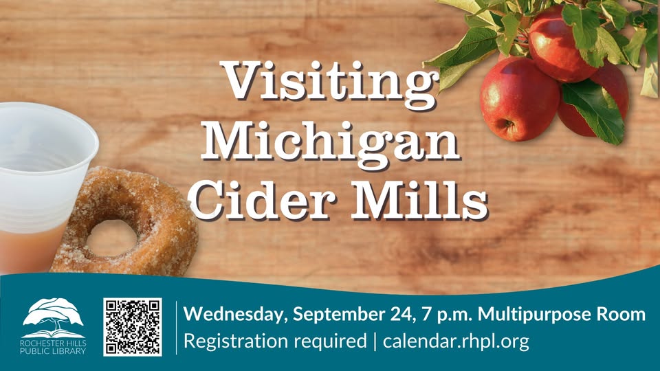 Across Michigan are more than 50 charming cider mills, each unique, independently owned gem celebrates the bounty of the fall harvest. 
Cider mill aficionado Michael Dwyer will showcase these seasonal gems with a sweet cider tasting to wrap up the evening.
#MichiganCiderMills