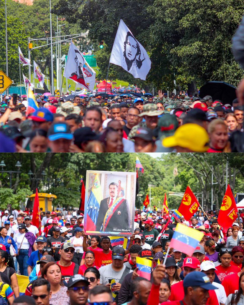 Autoconvocados y empoderados, los venezolanos respondemos al desafío imperial con el mismo fervor que derrotó el golpe del 2002. ¡La historia de lucha se repite, el pueblo siempre vence! 
#TrumpMienteAlMundo #TrumpLiesToTheWorld