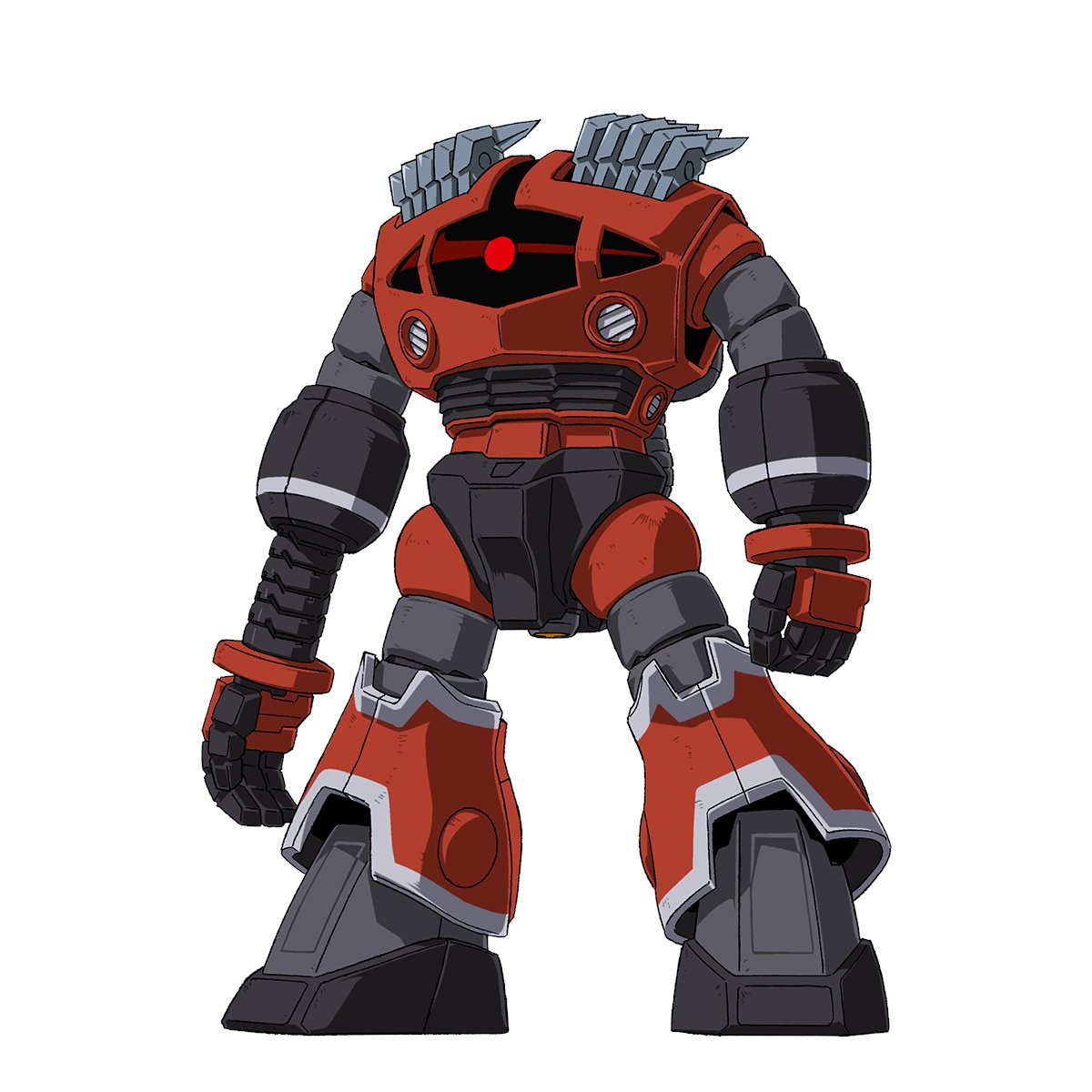 近所のビルの隣の建物が取り壊されて特徴的な窓が露わに。こんな形をしてたとはとしげしげ眺めててゾゴックの目に似てると気づく。