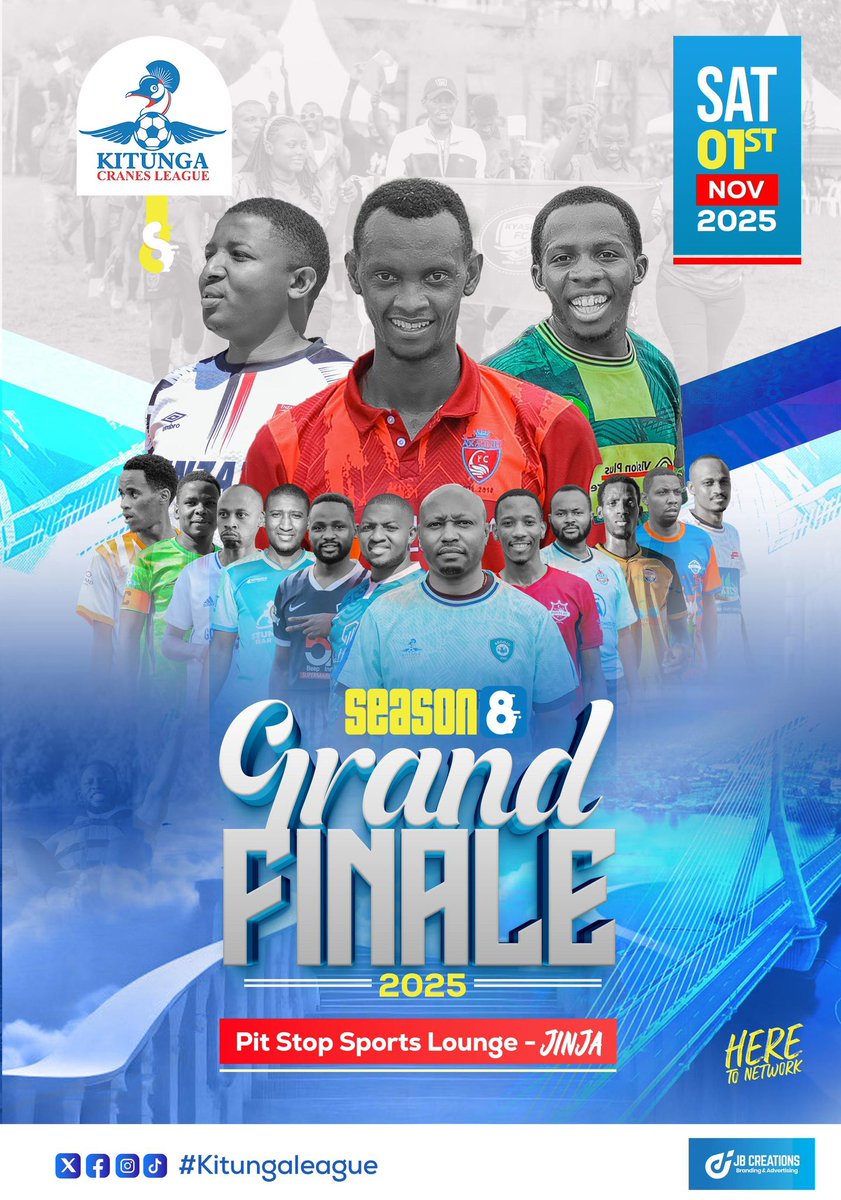 Nkwaganeyo 😂

📆 01st November, 2025

📍Pit Stop Sports Lounge.

The  #KitungaLeague season 8️⃣ Finale is happening in the Nile city 🔥🔥

#RoadToTheNile 
#KitungaLeague
