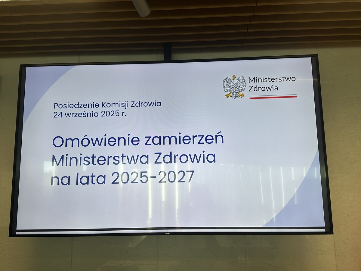 Na dzisiejszej Komisji Zdrowia nadkomplet. Minister zdrowia Jolanta Sobierańska-Grenda przedstawia plany <a href="/MZ_GOV_PL/">Ministerstwo Zdrowia</a> na lata 2025-2027