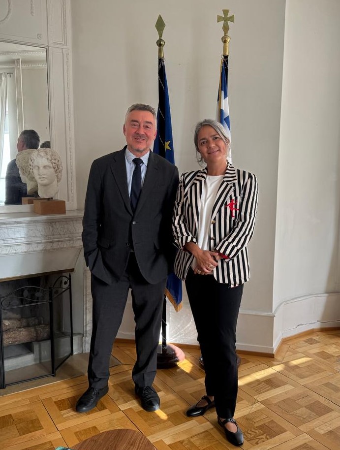 Honoured to meet with the H.E. Ambassador Ioannis Ghikas of Greece <a href="/GreeceInGeneva/">Greece In Geneva 🇬🇷</a> today.
A valuable exchange on shared priorities and opportunities for collaboration.
<a href="/IIMPSyria/">المؤسسة المستقلة المعنية بالمفقودين في سوريا</a>