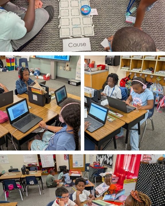 📚 Dr. Gillette’s ELA class is buzzing with learning as students rotate through engaging stations: 🤖 Robotics, 💻 MyPath, 📖 Open Court, and ✨ personalized instruction. We love seeing technology and teaching working hand-in-hand to support every learner! #StarStudentSuccess