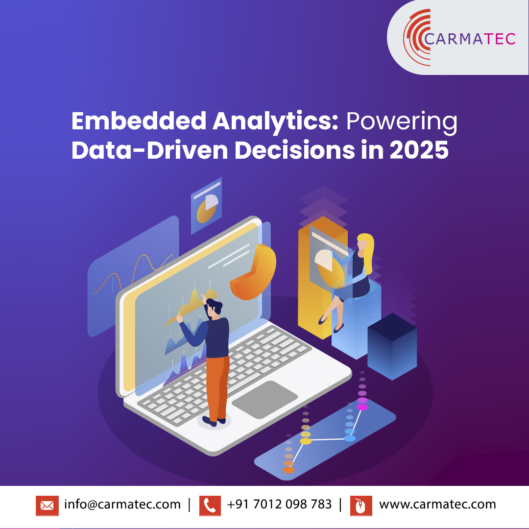 carmatec's tweet image. 📊 In 2025, embedded analytics drives smarter decisions by integrating insights into apps. Carmatec enables AI-powered, DPDP-compliant solutions with tools like Looker, Power BI & Tableau. 💻 zurl.co/7T9Dz
#EmbeddedAnalytics #Carmatec